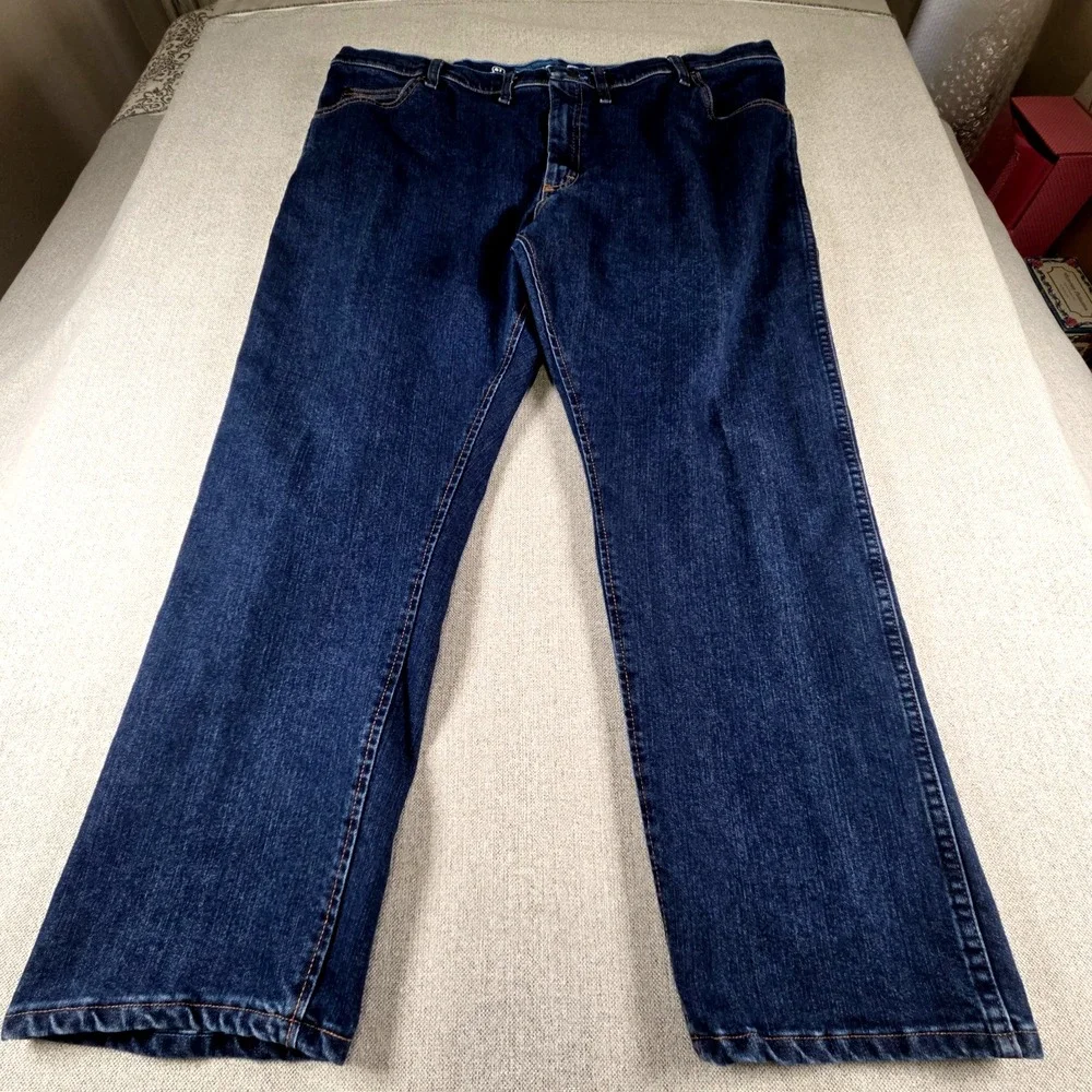 Wrangler Cowboy Cut Dark Wash Jeans Men's‎ 47 x 30 Regular Fit Western Rodeo